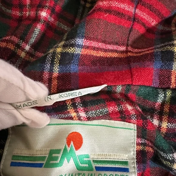 EMS Eastern Mountain Sport Wool Lined Hooded Parka Tan Men’s L Vintage - Picture 7 of 10